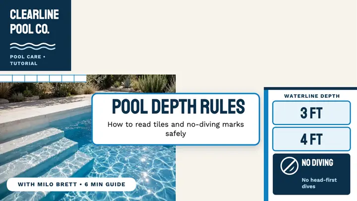 Pool depth rules thumbnail, Clearline template