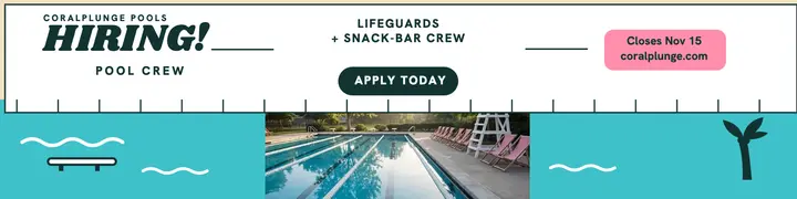 Coralplunge Pools lifeguard crew banner template