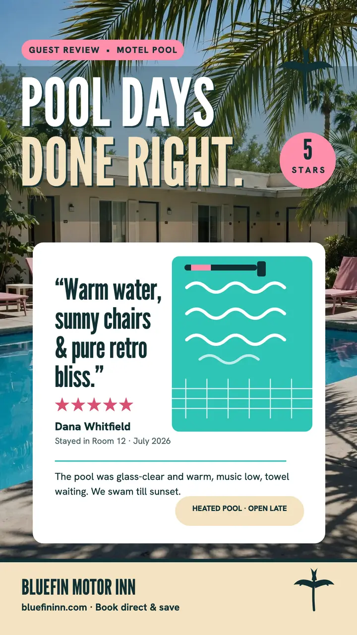 Bluefin pool guest review story template