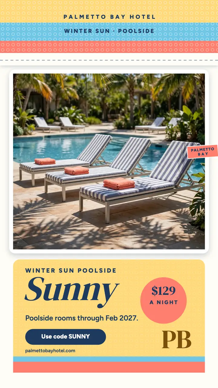 Palmetto Bay poolside deal terry story template