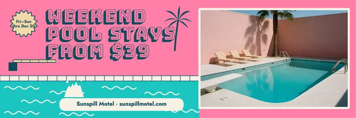 Sunspill Motel weekend pool stays header template