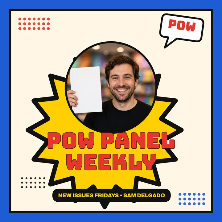 Pow Panel Weekly comic podcast cover template