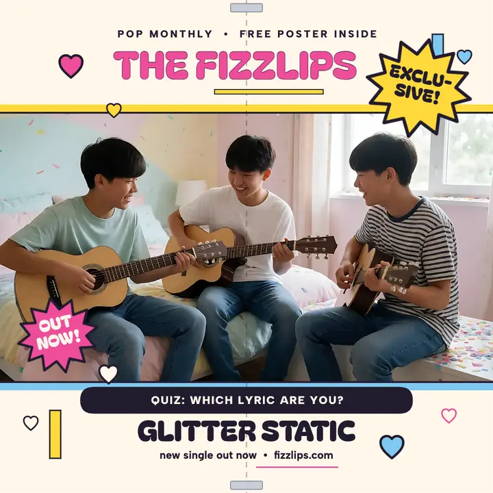 Fizzlips album drop teen mag pullout template