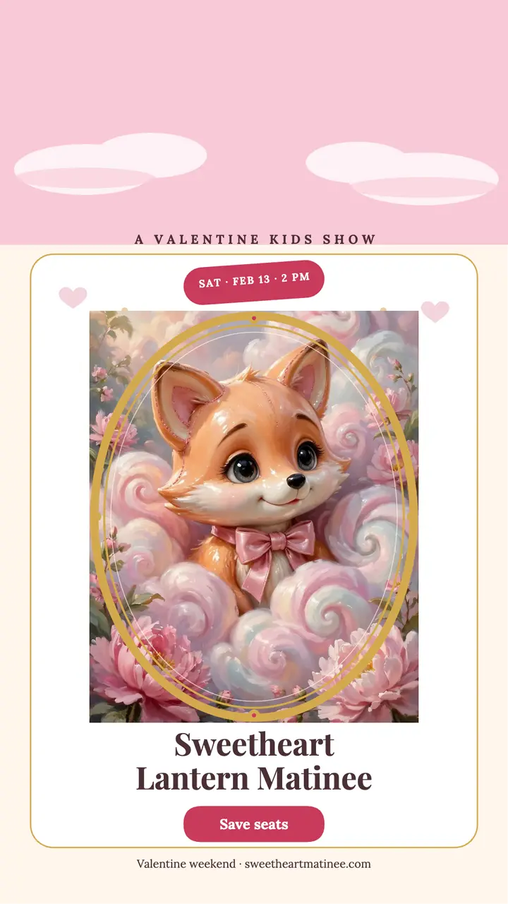 Sweetheart Lantern Matinee fox story template