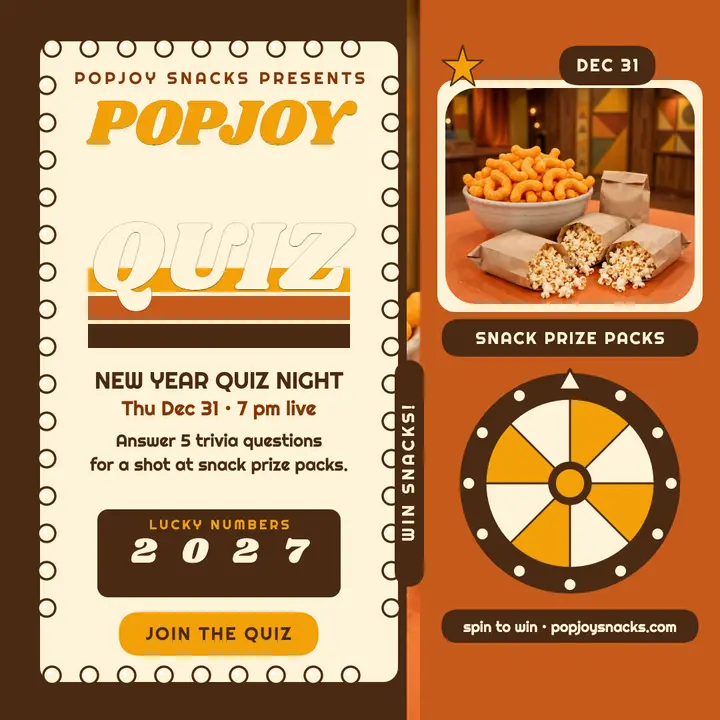 Popjoy New Year Quiz Night post template