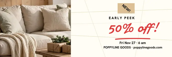 Poppyline Goods Black Friday teaser header template