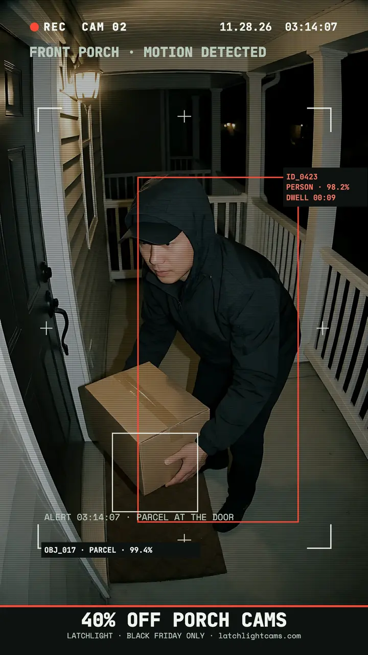 Latchlight porch cam Black Friday story template