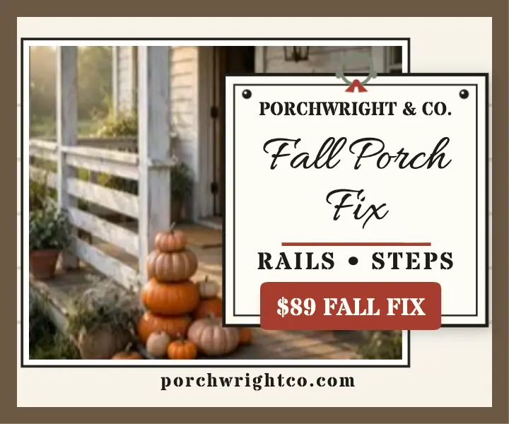 Porchwright fall porch fix farmhouse ad template