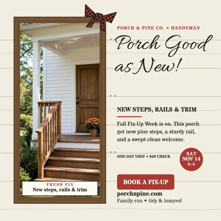 Porch and Pine porch fix farmhouse post template