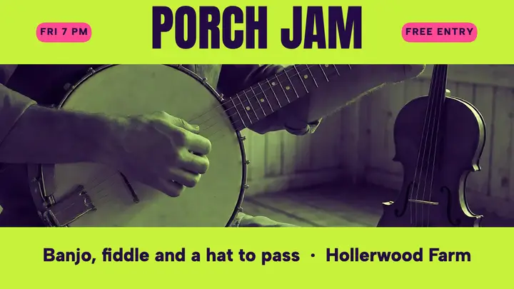 Hollerwood porch jam duotone thumbnail template