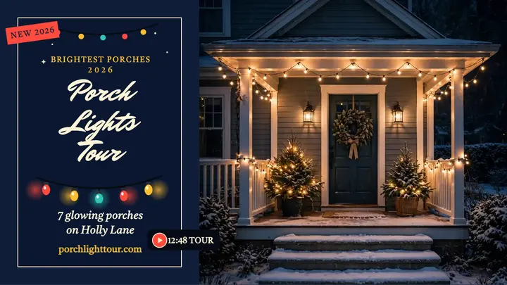 Porchlight Tour Christmas thumbnail template