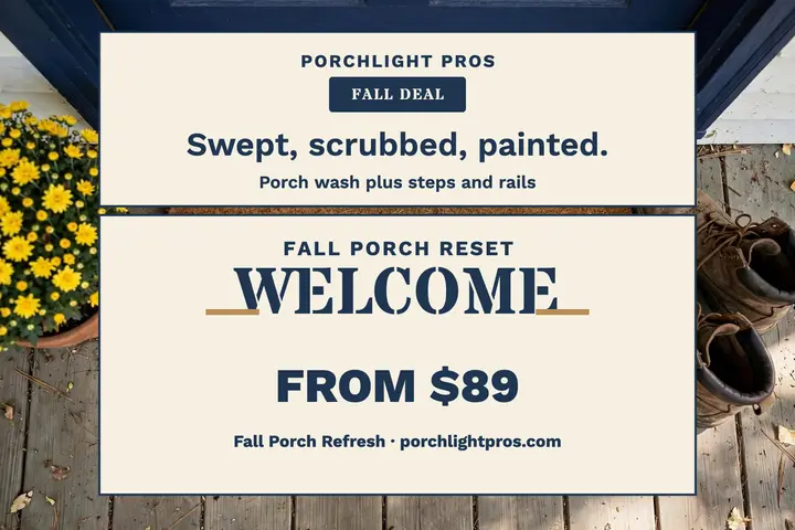 Porchlight Pros porch refresh postcard template