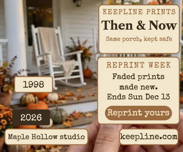 Keepline porch then and now ad template
