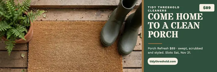 Tidy Threshold porch refresh header template