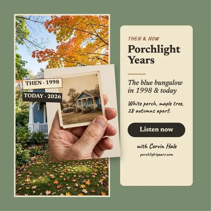 Porchlight Years home story podcast: real estate podcast cover template