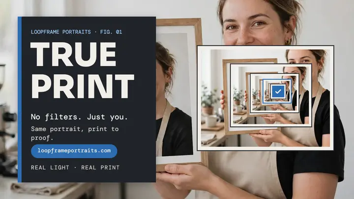 Loopframe true print portrait thumbnail template