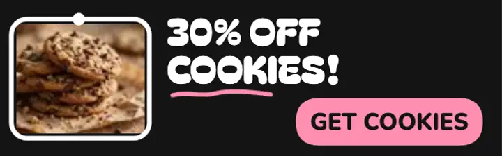 Crumbletown flash cookie sale banner: cookie sale banner template