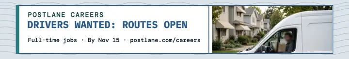 Postlane driver hiring LinkedIn cover: driver hiring cover template