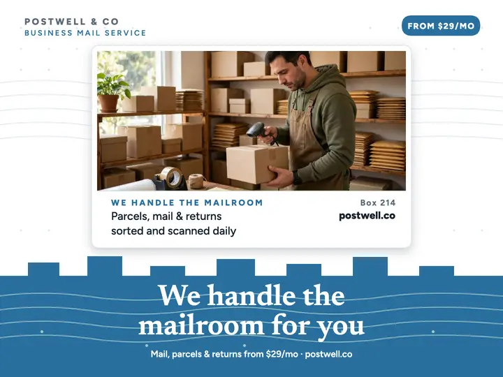 Postwell mailroom service slide template
