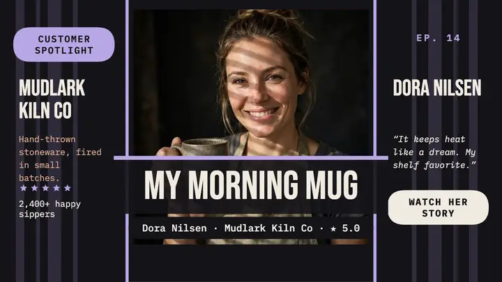 Mudlark potter spotlight thumbnail template