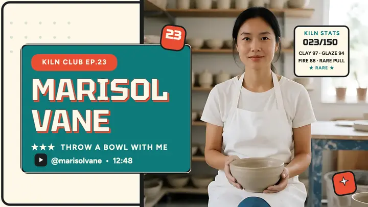 Marisol Vane Kiln Club trading card thumbnail template