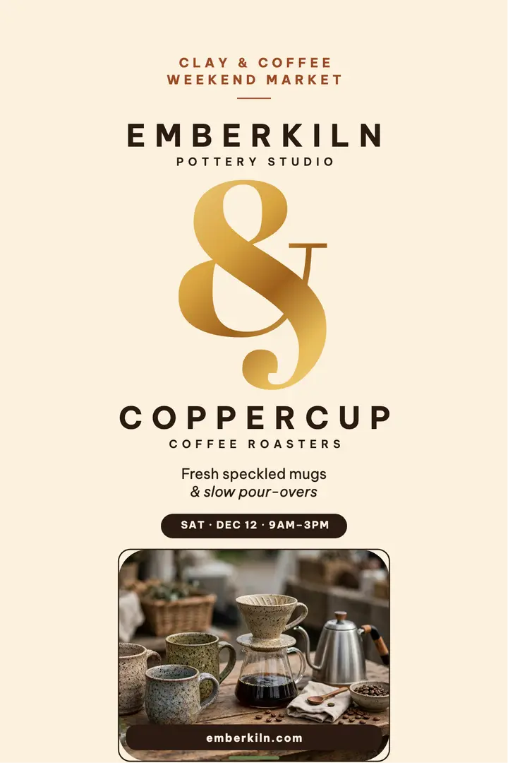Emberkiln and Coppercup market poster template
