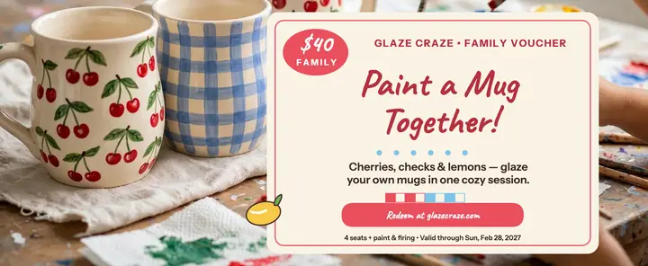 Glaze Craze family paint voucher template