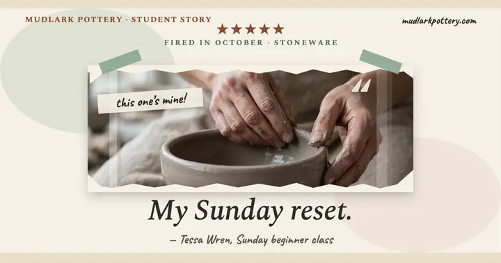 Mudlark Pottery testimonial lift post template
