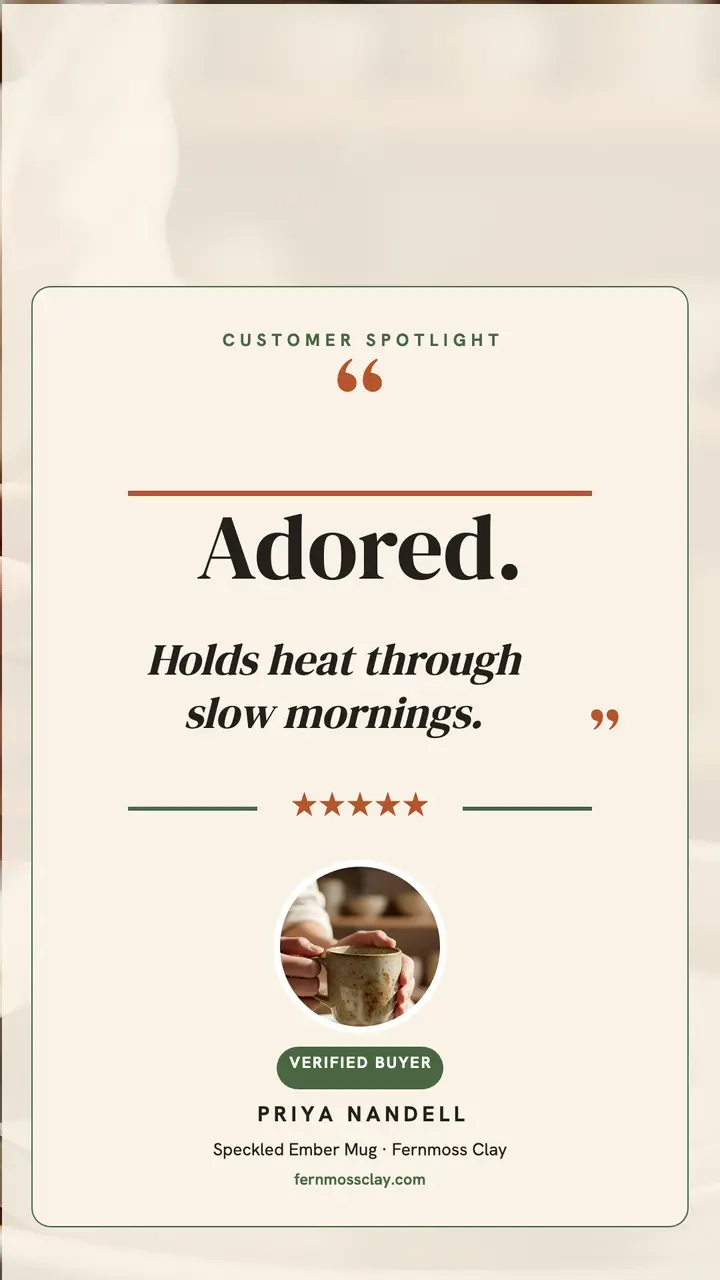 Fernmoss Clay mug review story template