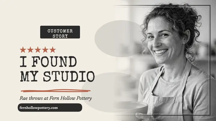 Fern Hollow Pottery customer story thumbnail template