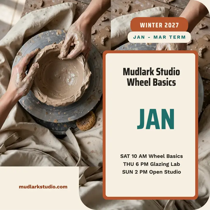 Mudlark Studio winter pottery schedule template