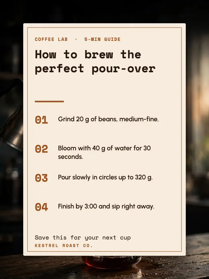 How to brew the perfect pour-over post template