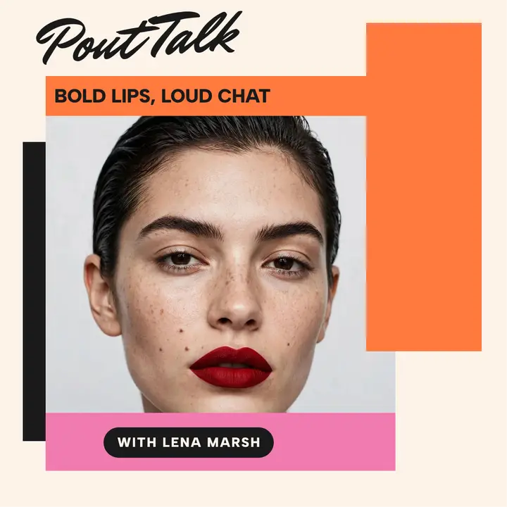 Pout Talk with Lena Marsh podcast cover template