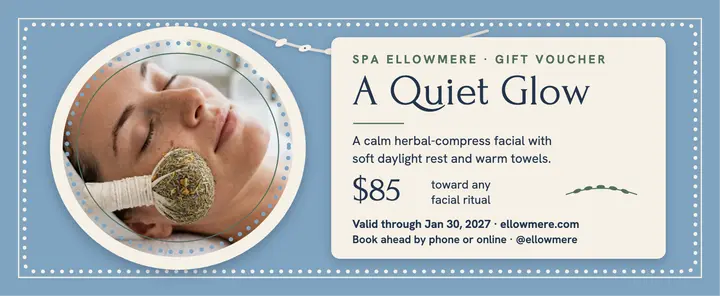 Ellowmere spa quiet glow voucher template
