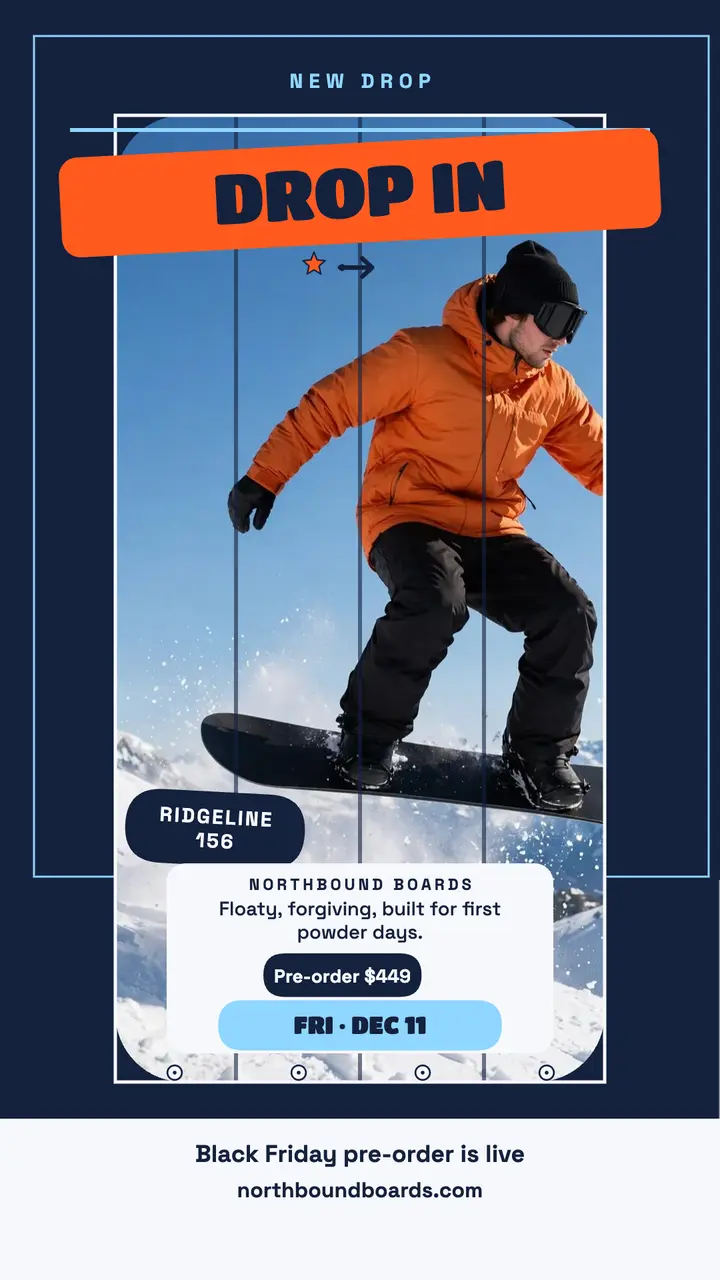 Northbound Ridgeline drop deck wall story template