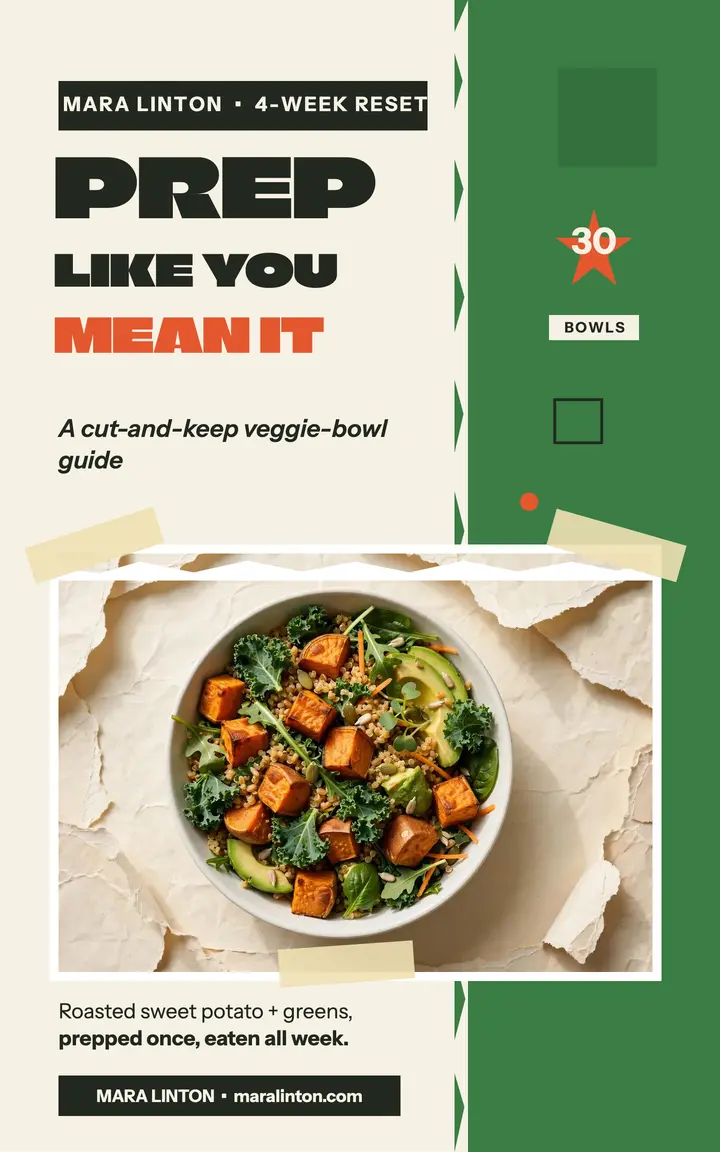 Prep Like You Mean It veggie bowl guide template