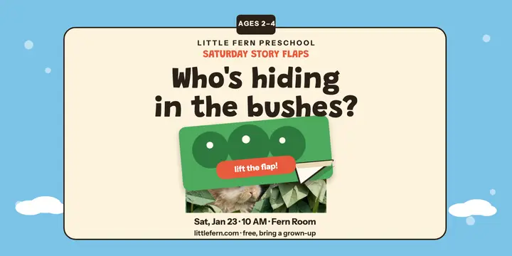 Little Fern flap storytime post template