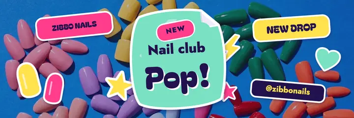 Zibbo Nails press-on drop sticker bomb header template