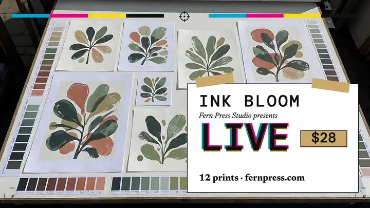 Fern Press Studio Ink Bloom launch thumbnail template