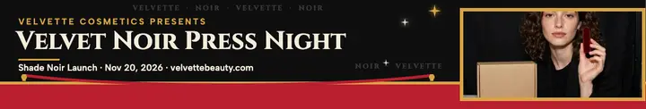 Velvette velvet lipstick press night cover template