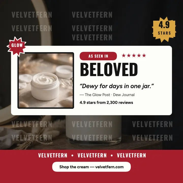 Velvetfern press wall cream review template