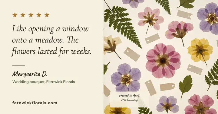 Fernwick Florals customer review template