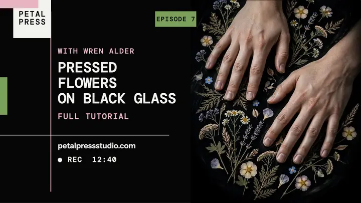 Petal Press flower scan tutorial thumbnail template