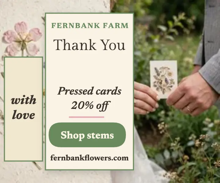 Fernbank pressed thank-you sale ad template