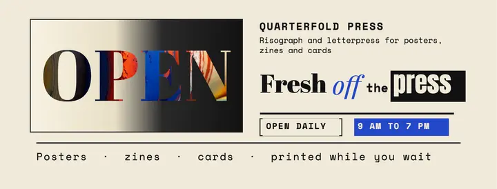 Quarterfold Press now open collage template