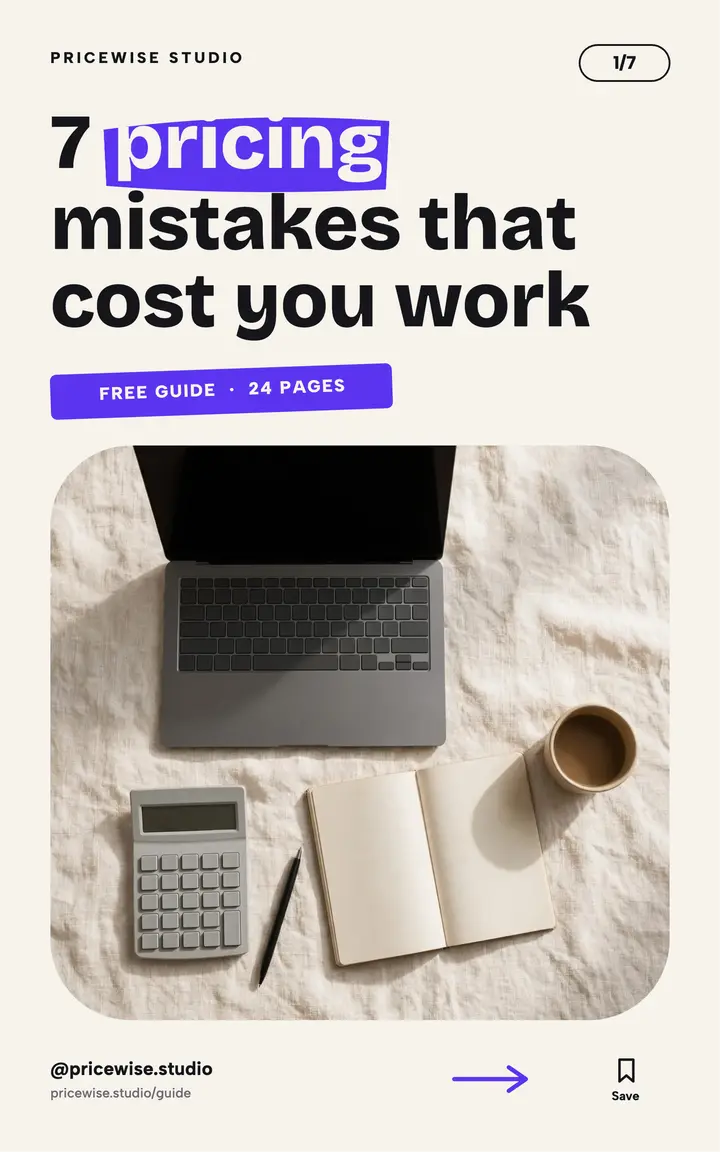 Pricing mistakes guide ebook cover template