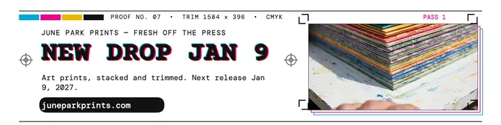 June Park Prints press proof banner template