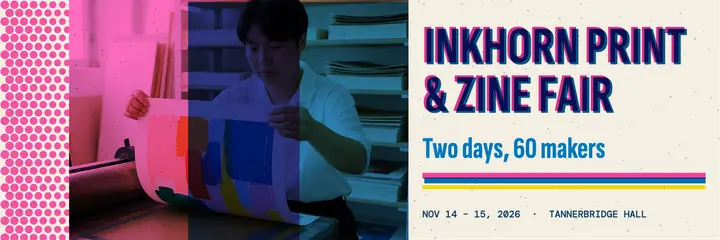 Inkhorn print and zine fair header template