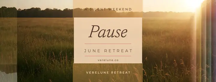 Verelune silent retreat Facebook cover, prism refraction template