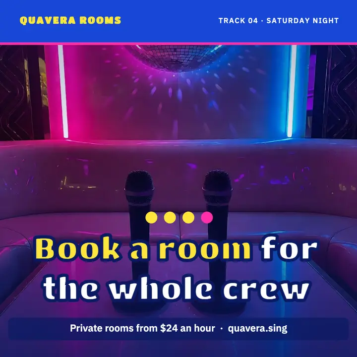Private karaoke rooms, lyric screen template